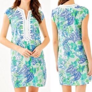 Lilly Pulitzer | NWT Whisper Blue Madia Boom Croc A Locca Tunic Dress M